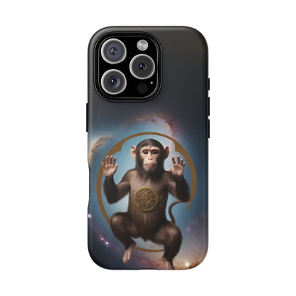 Chinese Zodiac Monkey Custom Phone Case for iPhone 8–16 Pro Max, Pixel 5–8 Pro, Galaxy S10–S24 Ultra - Designed by Thalia