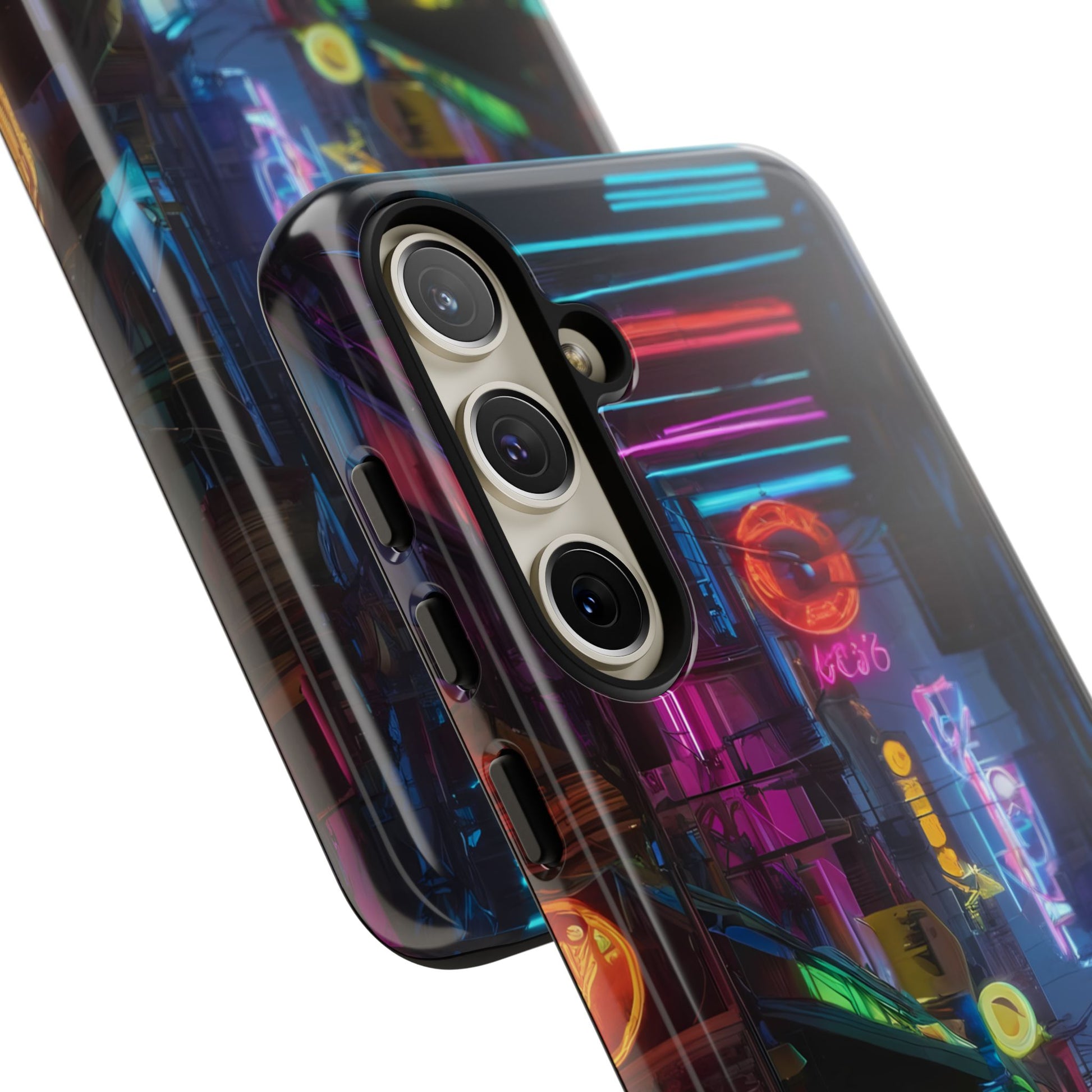 Electric Neon Custom Phone Case for Samsung Galaxy S10–S24 - Designed by Thalia