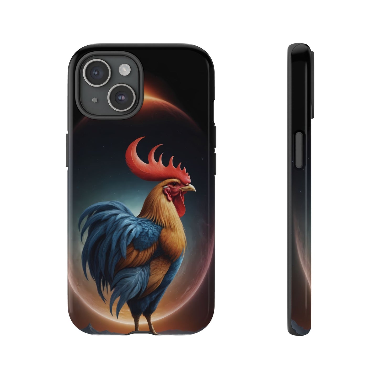 Chinese Zodiac Rooster Custom Phone Case for iPhone 8–16 Pro Max, Pixel 5–8 Pro, Galaxy S10–S24 Ultra - Designed by Thalia