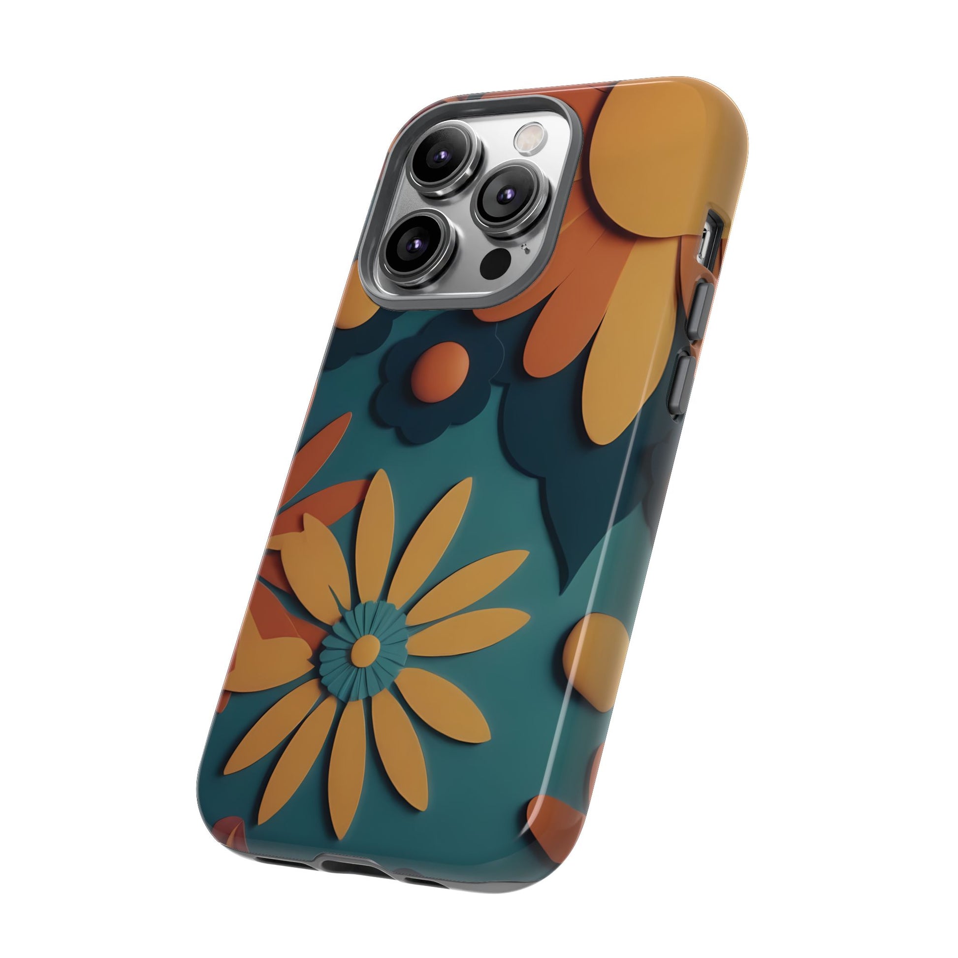 70s Retro Phone Case for iPhone 8–16 Pro Max, iPhone 8 Plus–13 Mini, iPhone XS–XS Max, iPhone 11–14 Pro Max - Designed by Thalia