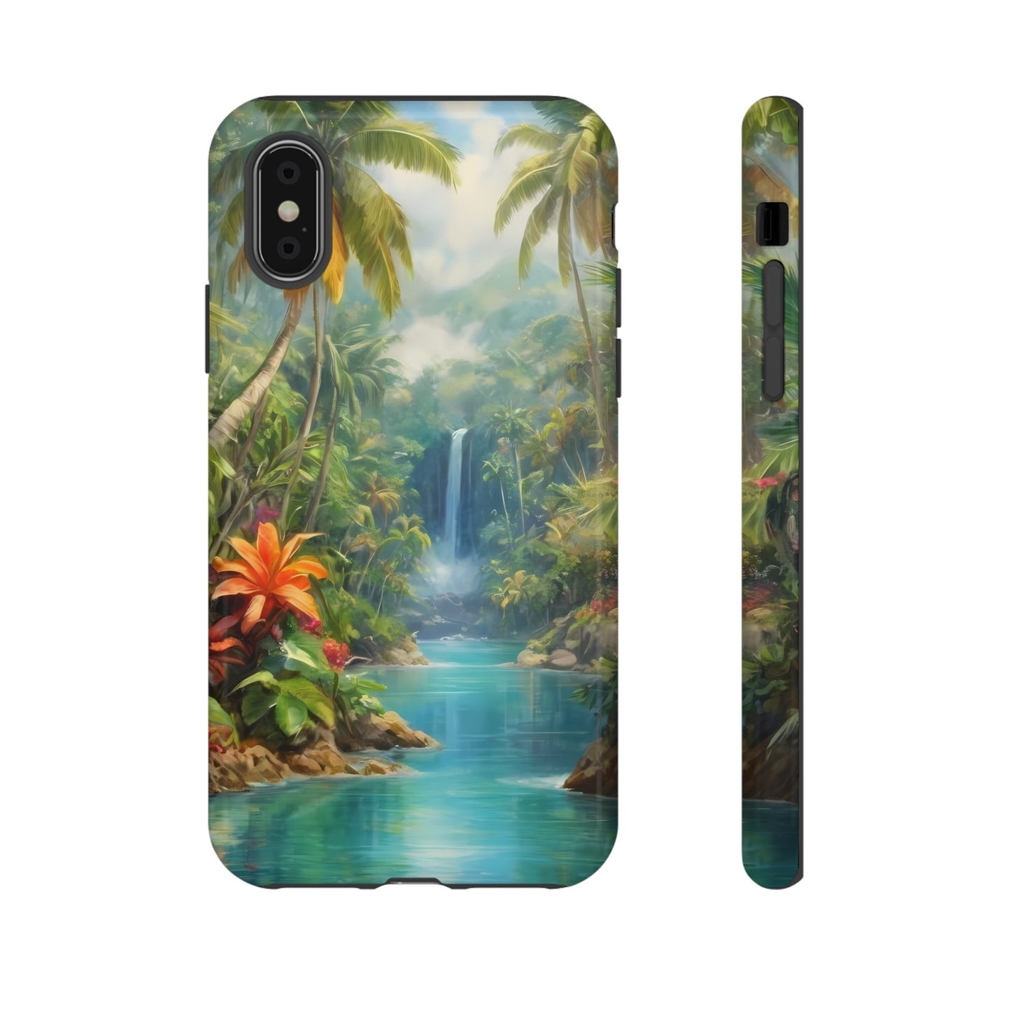 Tropical Paradise Phone Case for iPhone 8–16 Pro Max, iPhone 8 Plus–13 Mini, iPhone XS–XS Max, iPhone 11–14 Pro Max - Designed by Thalia