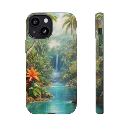 Tropical Paradise Phone Case for iPhone 8–16 Pro Max, Pixel 5–8 Pro, Galaxy S10–S24 Ultra - Designed by Thalia