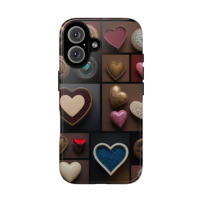 Love Button Phone Case for iPhone 8–16 Pro Max, Pixel 5–8 Pro, Galaxy S10–S24 Ultra - Designed by Thalia