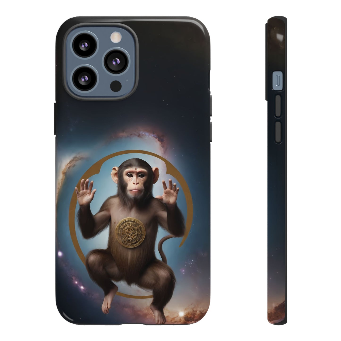 Chinese Zodiac Monkey Custom Phone Case for iPhone 8–16 Pro Max, Pixel 5–8 Pro, Galaxy S10–S24 Ultra - Designed by Thalia