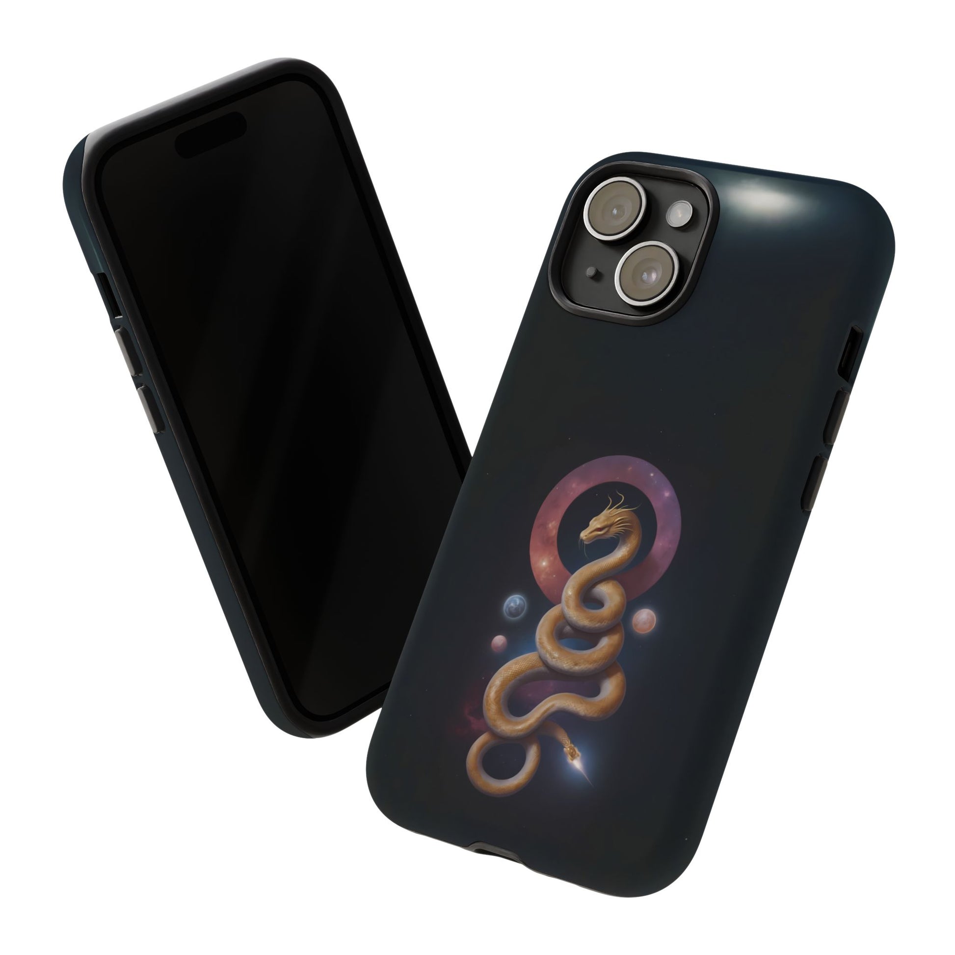 Chinese Zodiac Snake Phone Case for iPhone 8–16 Pro Max, iPhone 8 Plus–13 Mini, iPhone XS–XS Max, iPhone 11–14 Pro Max - Designed by Thalia