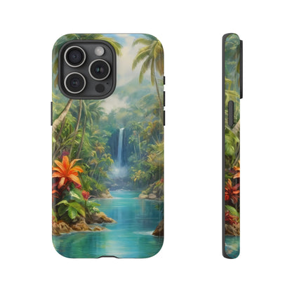 Tropical Paradise Phone Case for iPhone 8–16 Pro Max, Pixel 5–8 Pro, Galaxy S10–S24 Ultra - Designed by Thalia