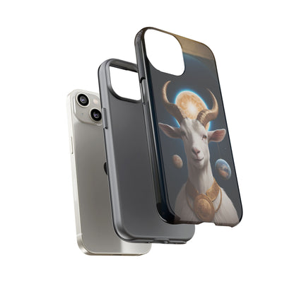 Chinese Zodiac Goat Phone Case for iPhone 8–16 Pro Max, iPhone 8 Plus–13 Mini, iPhone XS–XS Max, iPhone 11–14 Pro Max - Designed by Thalia