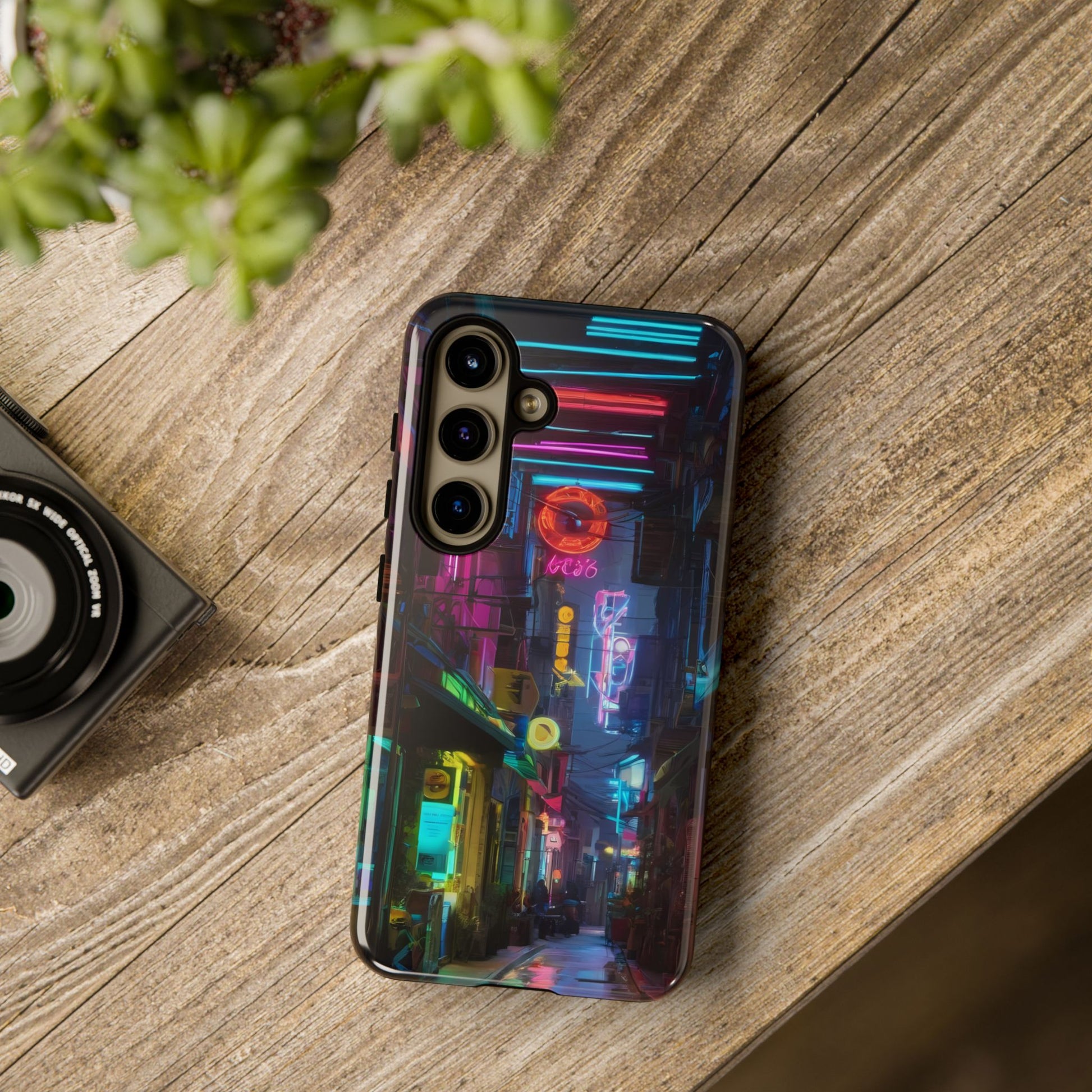 Electric Neon Custom Phone Case for Samsung Galaxy S10–S24 - Designed by Thalia