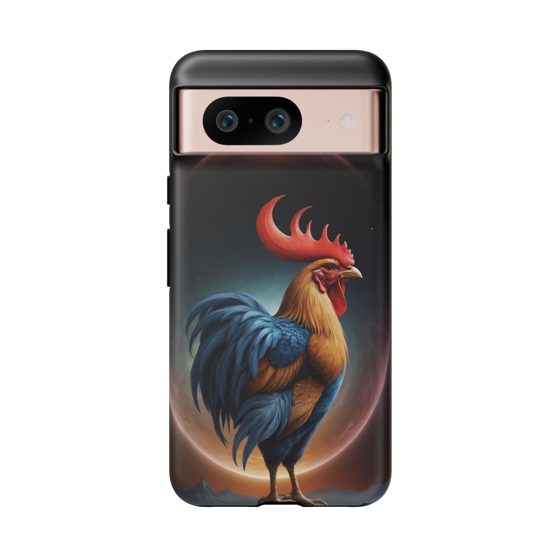 Chinese Zodiac Rooster Custom Phone Case for iPhone 8–16 Pro Max, Pixel 5–8 Pro, Galaxy S10–S24 Ultra - Designed by Thalia