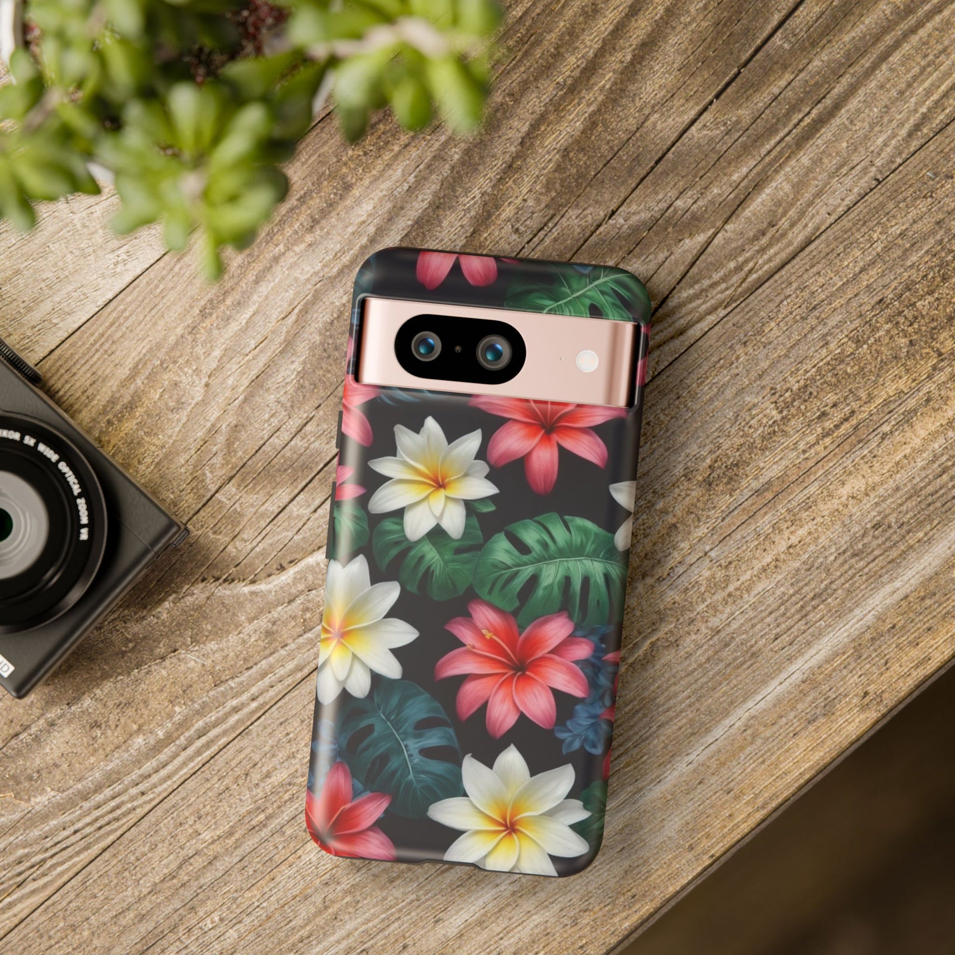 Hawaiian Flowers Phone Case for Google Pixel 8 Pro, Pixel 8, Pixel 7, Pixel 6 Pro, Pixel 6, Pixel 5 5G - Designed by Thalia