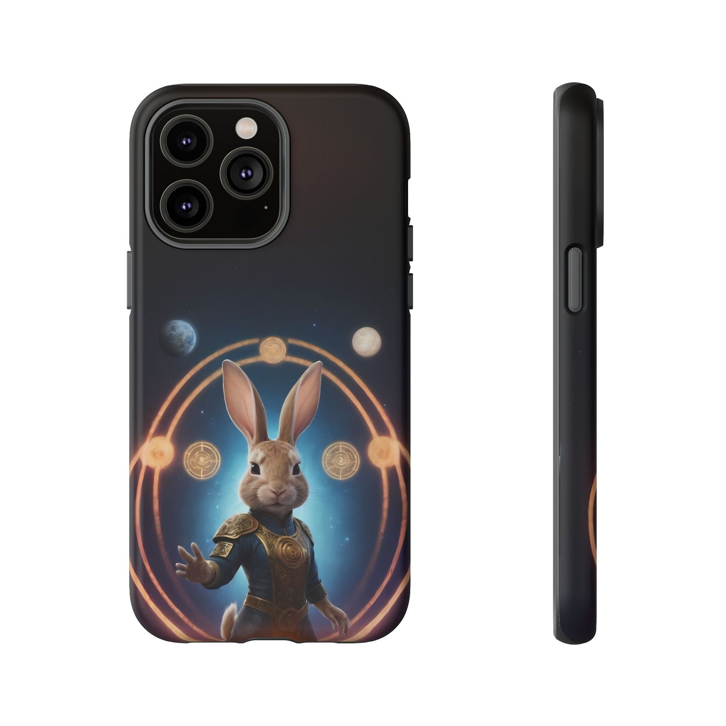 Chinese Zodiac Rabbit Phone Case for iPhone 8–16 Pro Max, iPhone 8 Plus–13 Mini, iPhone XS–XS Max, iPhone 11–14 Pro Max - Designed by Thalia