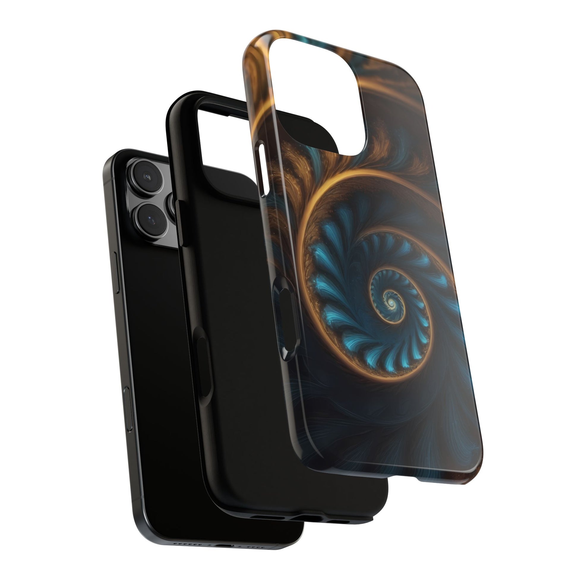 3D Fractal Phone Case for iPhone 8–16 Pro Max, Pixel 5–8 Pro, Galaxy S10–S24 Ultra - Designed by Thalia