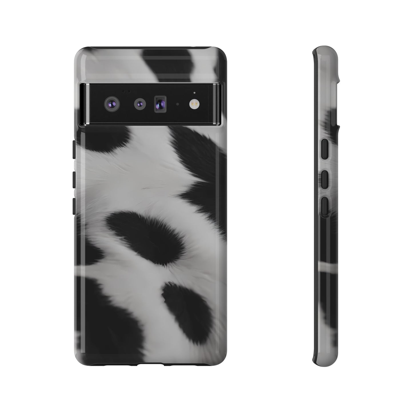 Chic Bovine Elegance Phone Case for iPhone 8–16 Pro Max, Pixel 5–8 Pro, Galaxy S10–S24 Ultra - Designed by Thalia