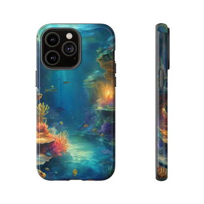 Oceanic Depths Stylish Unique UV Protected Phone Case for iPhone 8–16 Pro Max, iPhone 8 Plus–13 Mini, iPhone XS–XS Max, iPhone 11–14 Pro Max - Designed by Thalia