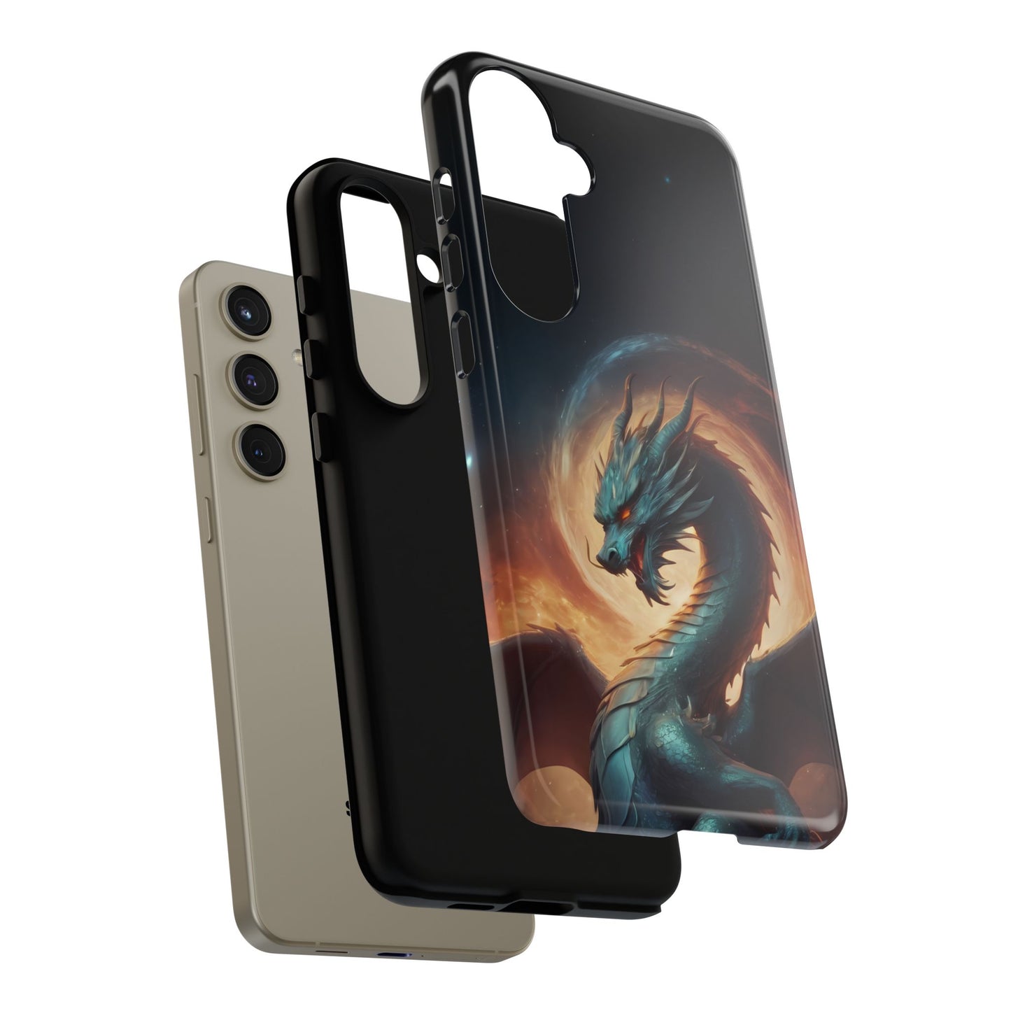 Chinese Zodiac Dragon Phone Case for iPhone 8–16 Pro Max, Pixel 5–8 Pro, Galaxy S10–S24 Ultra - Designed by Thalia