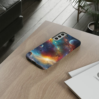 Cosmic Voyage Phone Case for iPhone 8–16 Pro Max, Pixel 5–8 Pro, Galaxy S10–S24 Ultra - Designed by Thalia