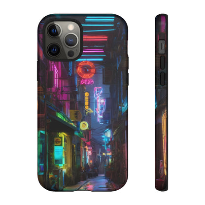 Electric Neon Phone Case for iPhone 8–16 Pro Max, iPhone 8 Plus–13 Mini, iPhone XS–XS Max, iPhone 11–14 Pro Max - Designed by Thalia