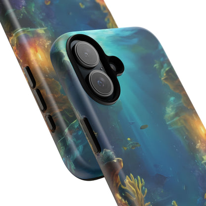 Oceanic Depths Stylish Unique UV Protected Phone Case for iPhone 8–16 Pro Max, iPhone 8 Plus–13 Mini, iPhone XS–XS Max, iPhone 11–14 Pro Max - Designed by Thalia