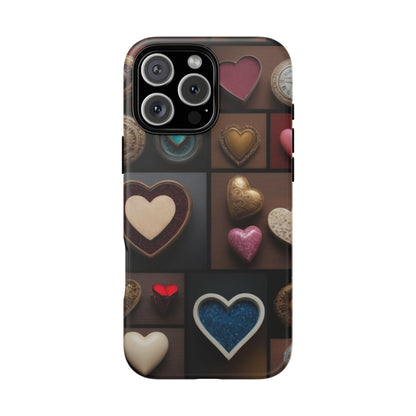 Love Button Phone Case for iPhone 8–16 Pro Max, Pixel 5–8 Pro, Galaxy S10–S24 Ultra - Designed by Thalia