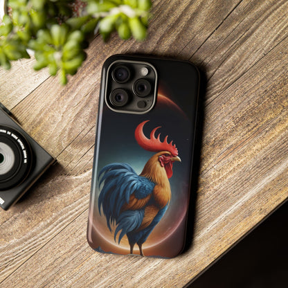 Chinese Zodiac Rooster Custom Phone Case for iPhone 8–16 Pro Max, Pixel 5–8 Pro, Galaxy S10–S24 Ultra - Designed by Thalia