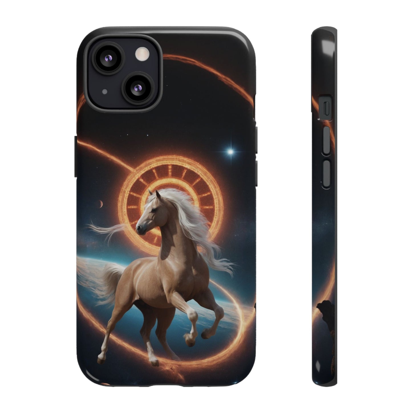 Chinese Zodiac Horse Custom Phone Case for iPhone 8–16 Pro Max, Pixel 5–8 Pro, Galaxy S10–S24 Ultra - Designed by Thalia