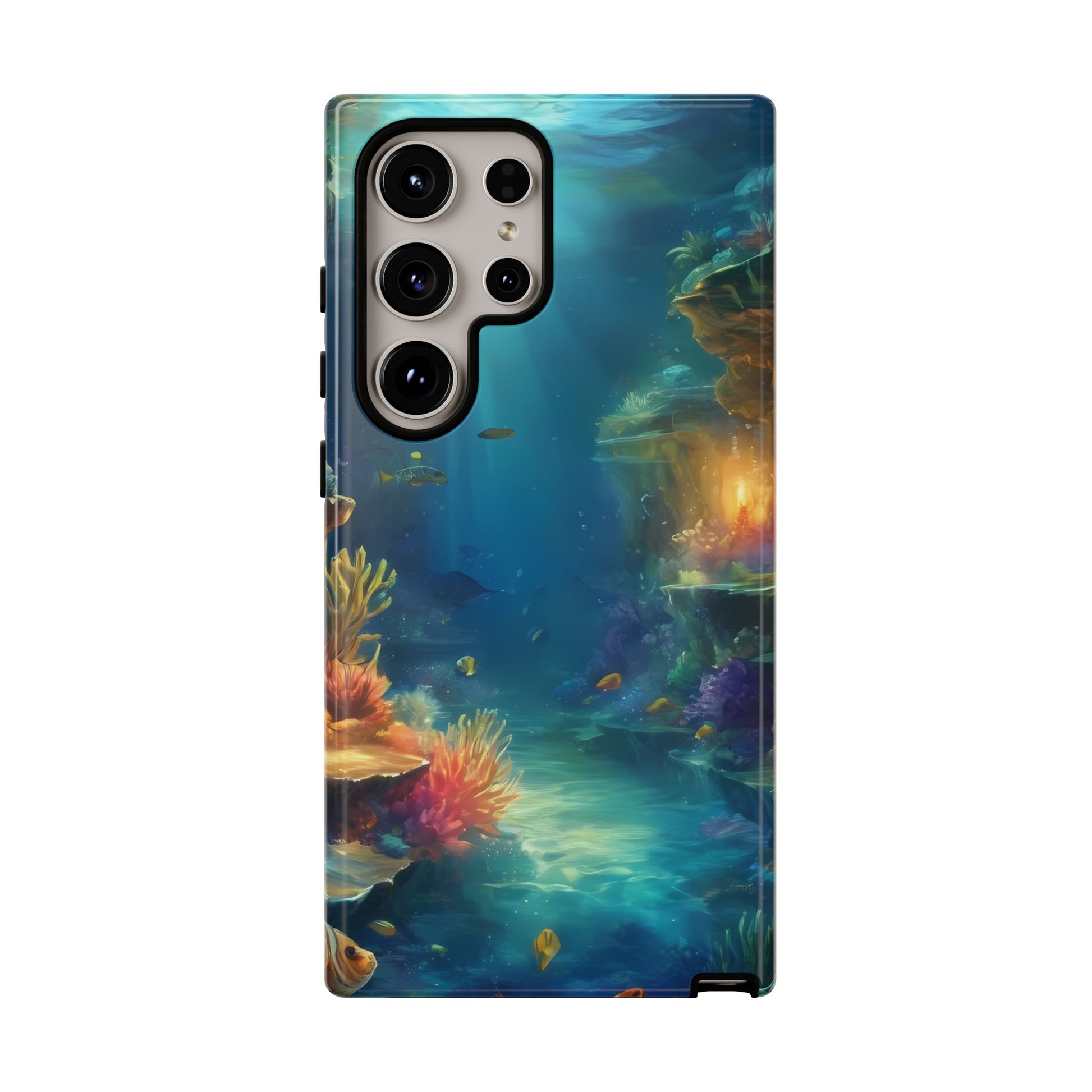 Oceanic Depths Custom Phone Case for Samsung Galaxy S10–S10 Plus, S20–S20 Ultra, S21, S22, S23, S24 Ultra - Designed by Thalia