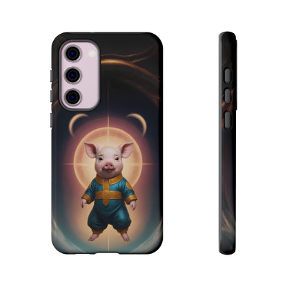 Chinese Zodiac Pig Custom Phone Case for iPhone 8–16 Pro Max, Pixel 5–8 Pro, Galaxy S10–S24 Ultra - Designed by Thalia