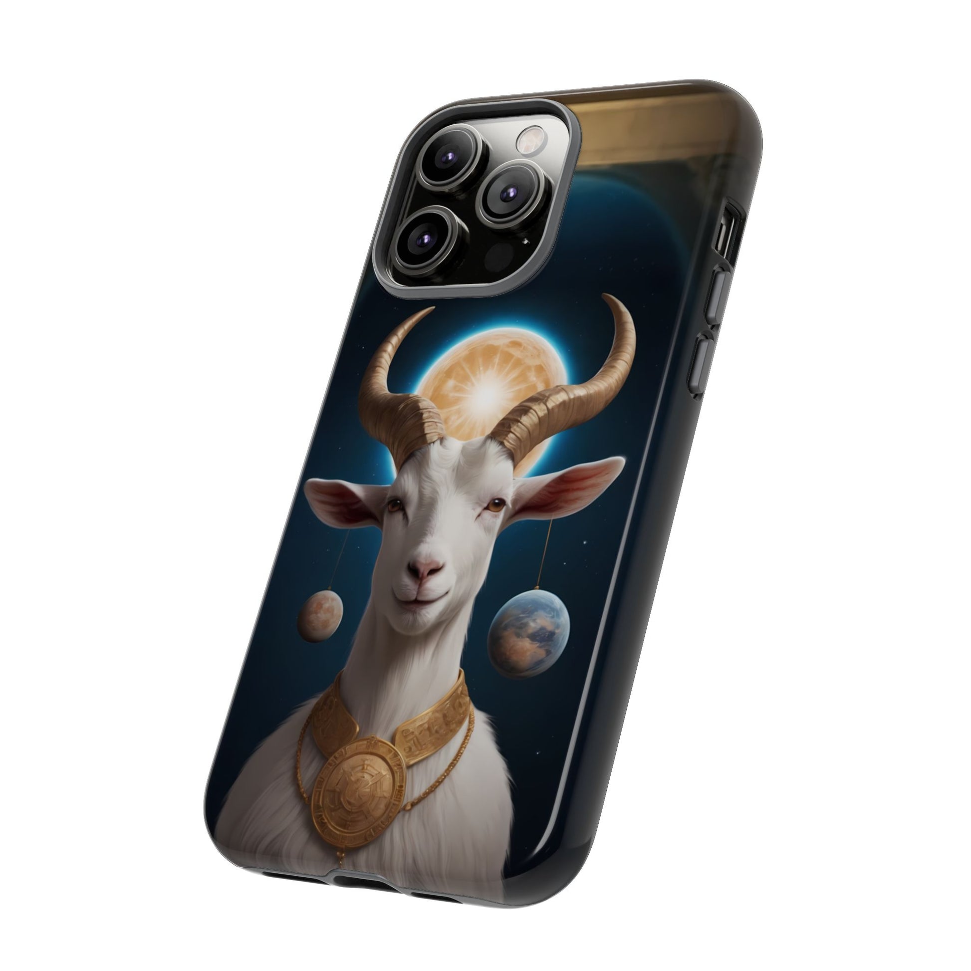 Chinese Zodiac Goat Phone Case for iPhone 8–16 Pro Max, iPhone 8 Plus–13 Mini, iPhone XS–XS Max, iPhone 11–14 Pro Max - Designed by Thalia