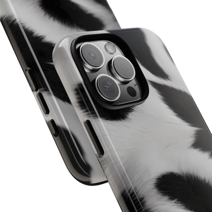 Chic Bovine Elegance Custom Phone Case for iPhone 8–16 Pro Max, iPhone 8 Plus–13 Mini, iPhone XS–XS Max, iPhone 11–14 Pro Max - Designed by Thalia