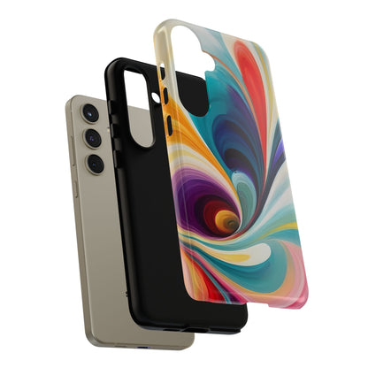 Abstract Elegance Phone Case for iPhone 8–16 Pro Max, Pixel 5–8 Pro, Galaxy S10–S24 Ultra - Designed by Thalia