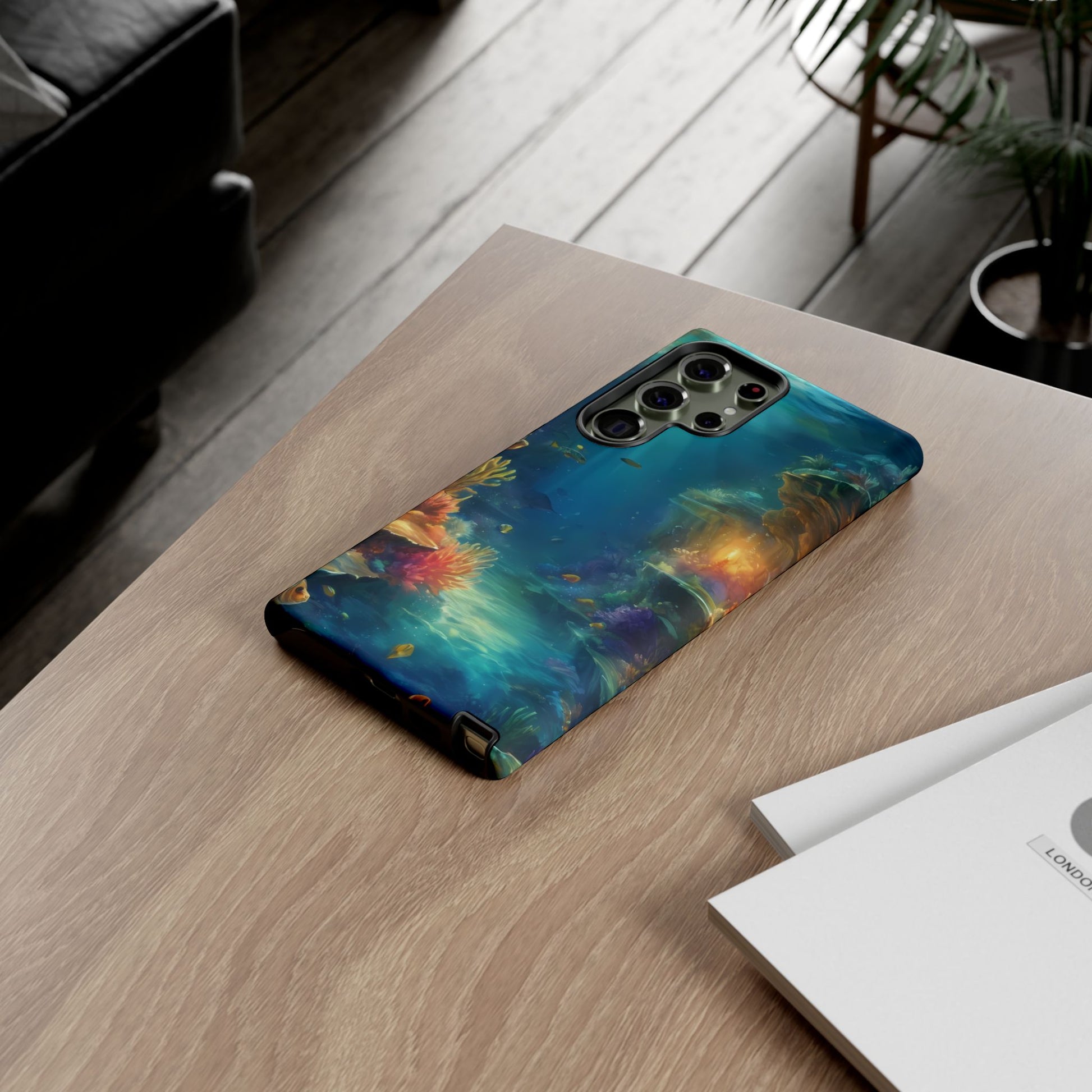 Oceanic Depths Custom Phone Case for Samsung Galaxy S10–S10 Plus, S20–S20 Ultra, S21, S22, S23, S24 Ultra - Designed by Thalia