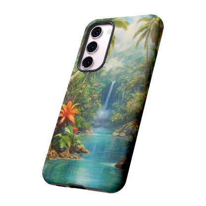 Tropical Paradise Phone Case for iPhone 8–16 Pro Max, Pixel 5–8 Pro, Galaxy S10–S24 Ultra - Designed by Thalia