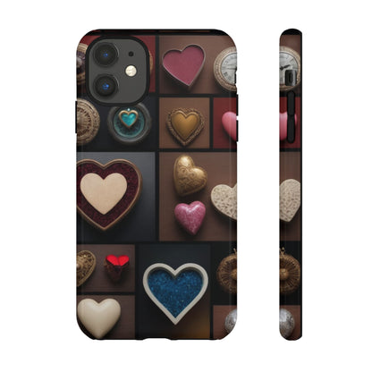 Love Button Phone Case for iPhone 8–16 Pro Max, iPhone 8 Plus–13 Mini, iPhone XS–XS Max, iPhone 11–14 Pro Max - Designed by Thalia