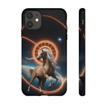 Chinese Zodiac Horse Custom Phone Case for iPhone 8–16 Pro Max, Pixel 5–8 Pro, Galaxy S10–S24 Ultra - Designed by Thalia