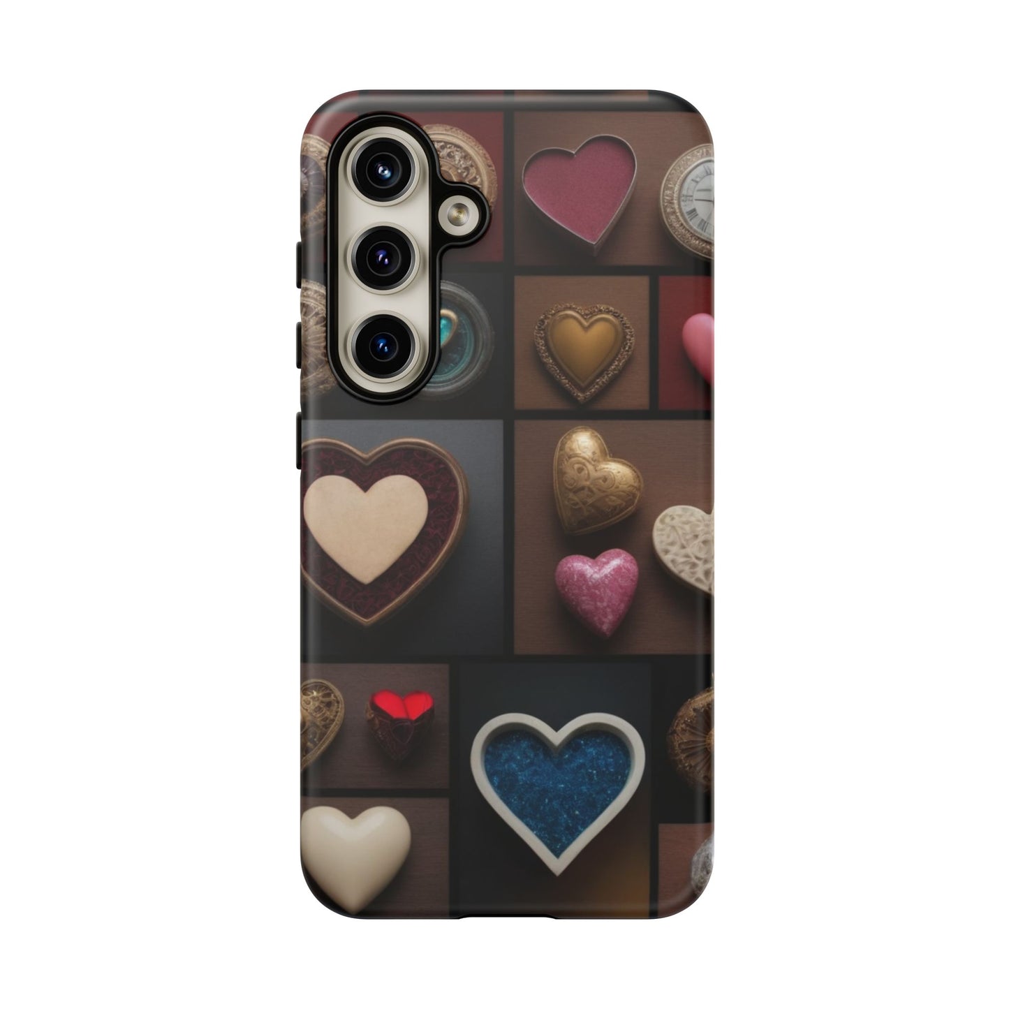 Love Button Phone Case for iPhone 8–16 Pro Max, Pixel 5–8 Pro, Galaxy S10–S24 Ultra - Designed by Thalia