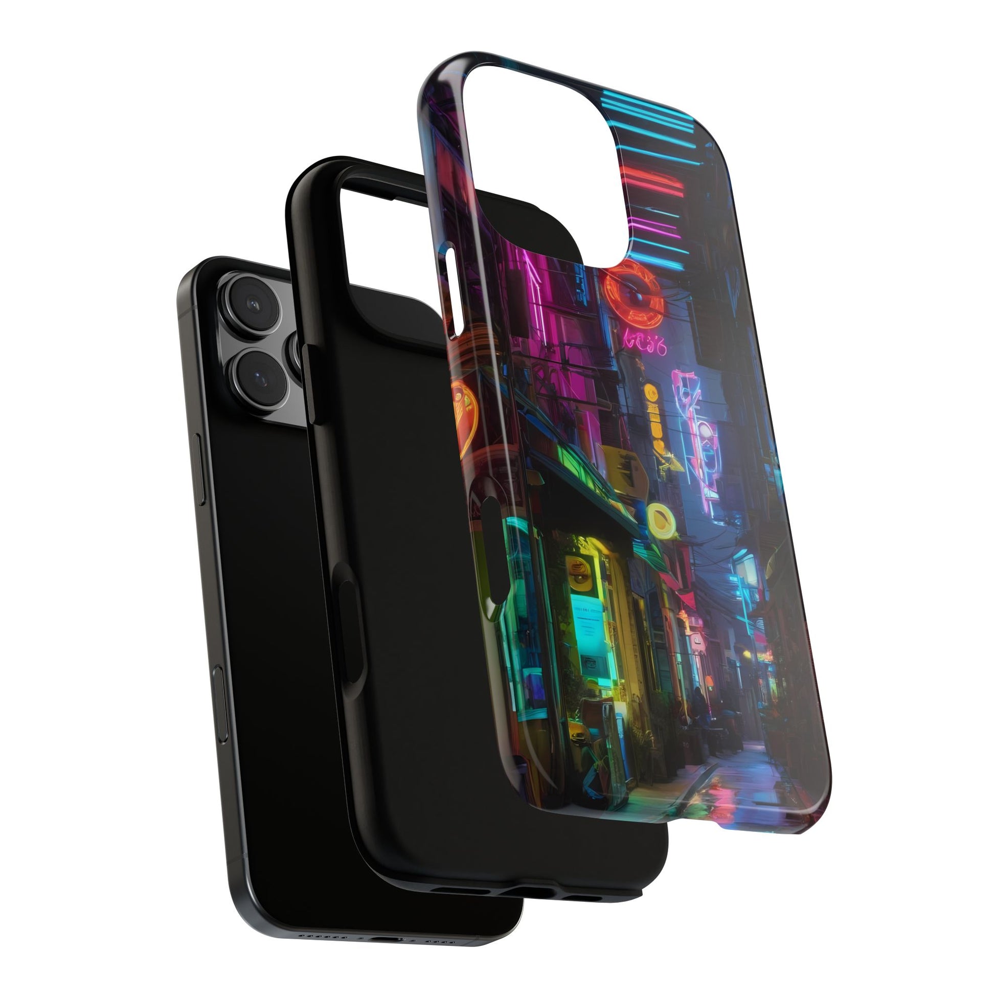 Electric Neon Phone Case for iPhone 8–16 Pro Max, iPhone 8 Plus–13 Mini, iPhone XS–XS Max, iPhone 11–14 Pro Max - Designed by Thalia