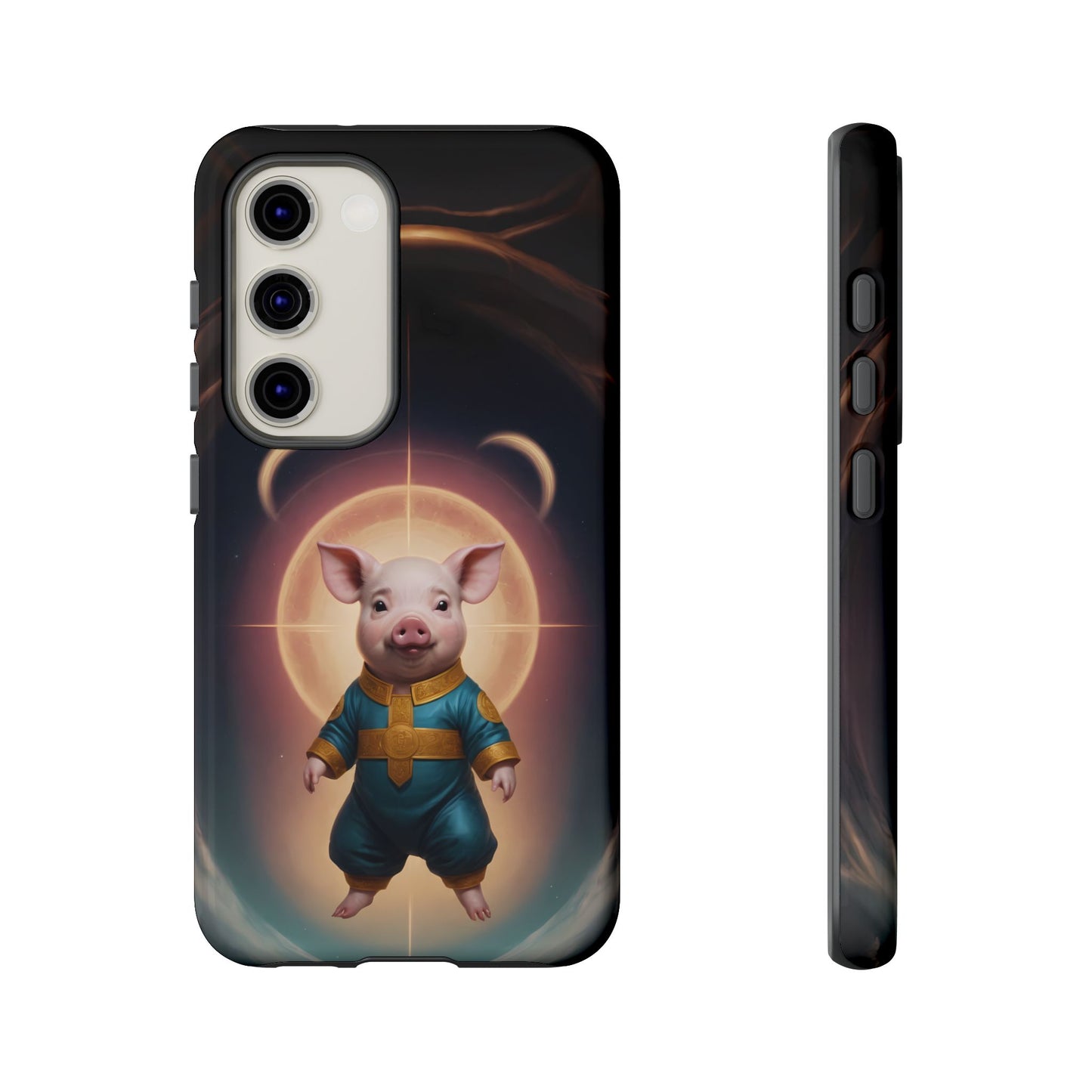 Chinese Zodiac Pig Custom Phone Case for iPhone 8–16 Pro Max, Pixel 5–8 Pro, Galaxy S10–S24 Ultra - Designed by Thalia