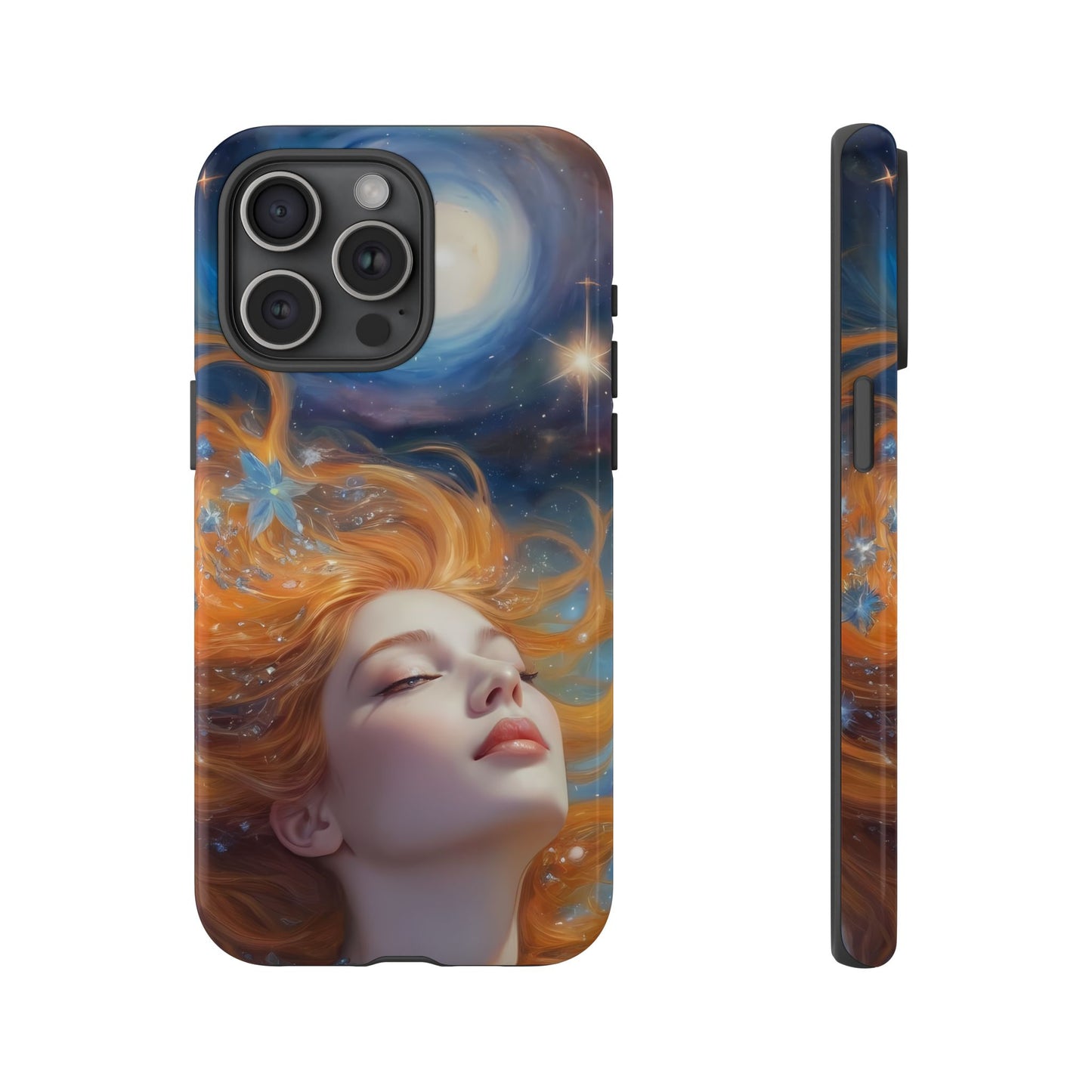 Celestial Dreams Custom Phone Case for iPhone 8–16 Pro Max, iPhone 8 Plus–13 Mini, iPhone XS–XS Max, iPhone 11–14 Pro Max - Designed by Thalia