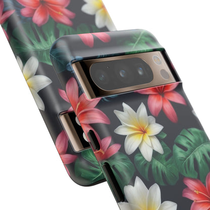 Hawaiian Flowers Phone Case for Google Pixel 8 Pro, Pixel 8, Pixel 7, Pixel 6 Pro, Pixel 6, Pixel 5 5G - Designed by Thalia