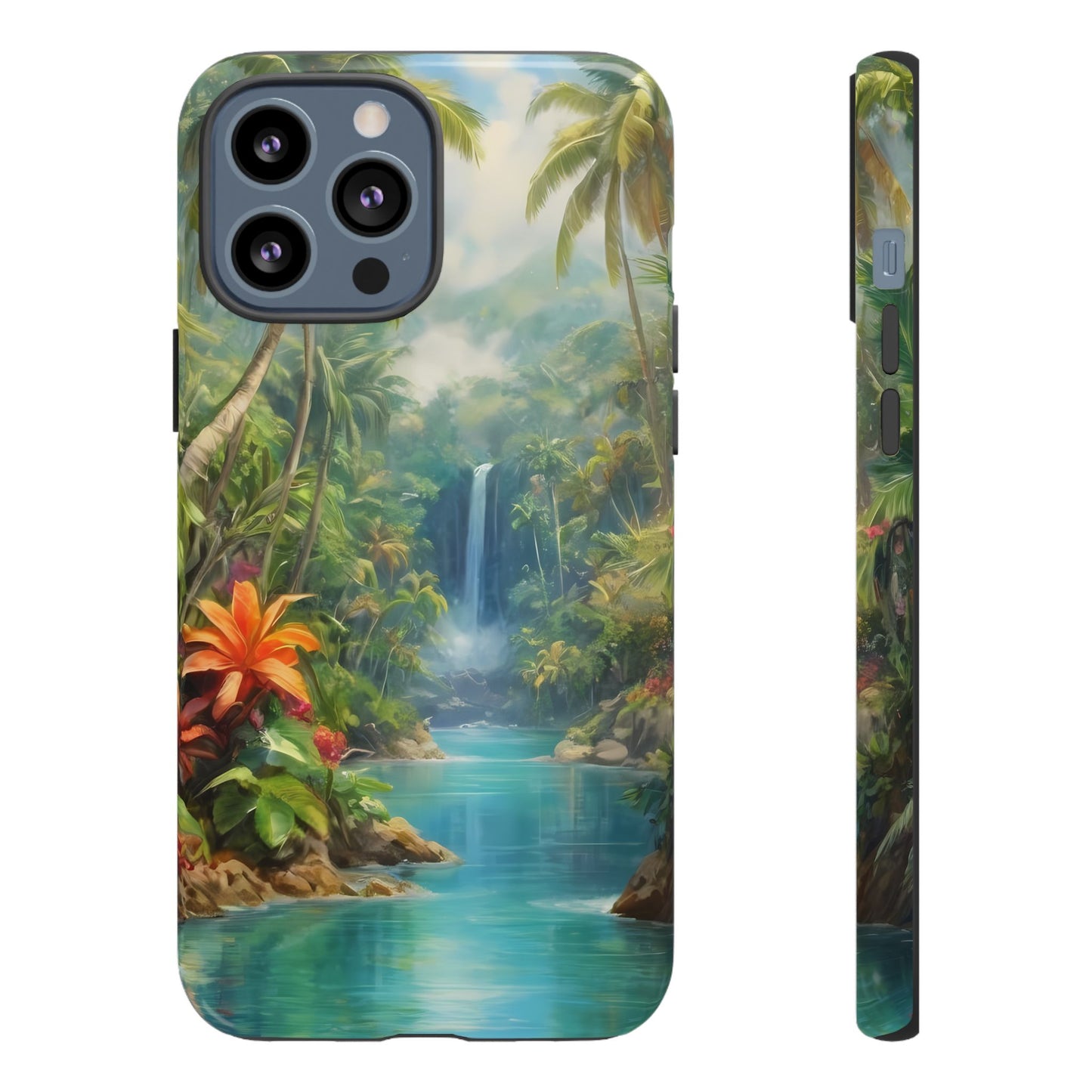 Tropical Paradise Phone Case for iPhone 8–16 Pro Max, Pixel 5–8 Pro, Galaxy S10–S24 Ultra - Designed by Thalia