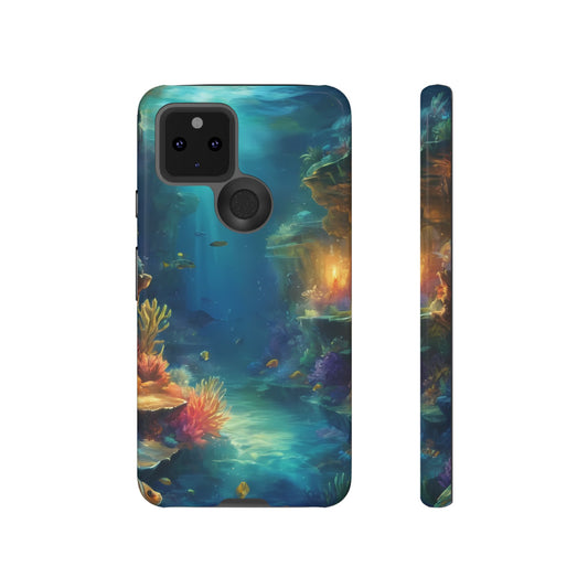 Oceanic Depths Phone Case for Google Pixel 8–Pixel 8 Pro, Pixel 7, Pixel 6 Pro, Pixel 6, Pixel 5 5G - Designed by Thalia