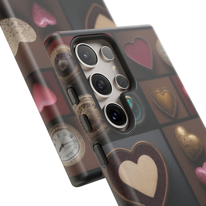 Love Button Phone Case for iPhone 8–16 Pro Max, Pixel 5–8 Pro, Galaxy S10–S24 Ultra - Designed by Thalia