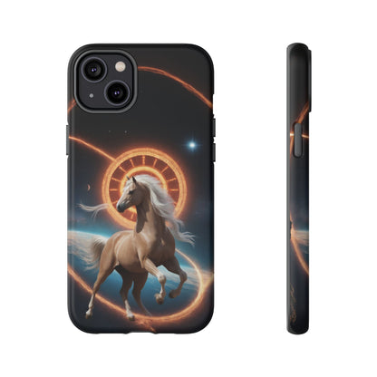 Chinese Zodiac Horse Phone Case for iPhone 8–16 Pro Max, iPhone 8 Plus–13 Mini, iPhone XS–XS Max, iPhone 11–14 Pro Max - Designed by Thalia