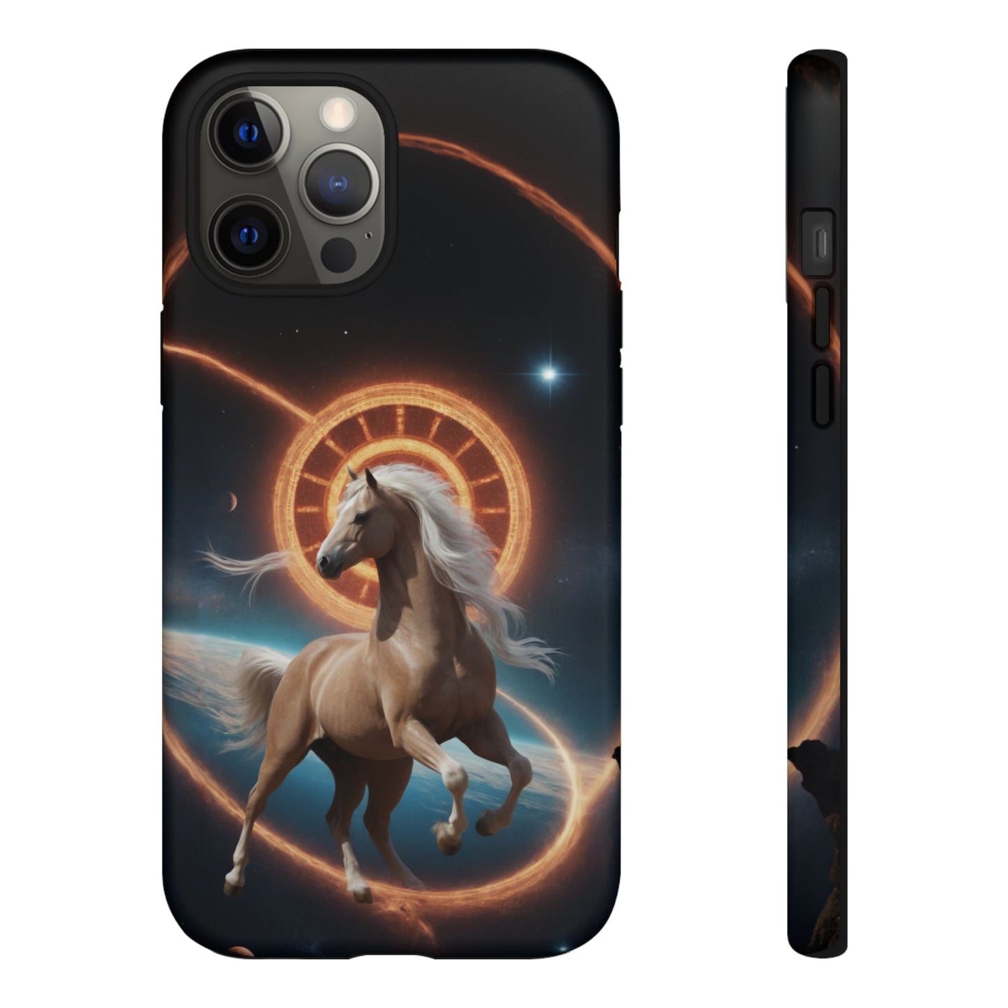 Chinese Zodiac Horse Custom Phone Case for iPhone 8–16 Pro Max, Pixel 5–8 Pro, Galaxy S10–S24 Ultra - Designed by Thalia