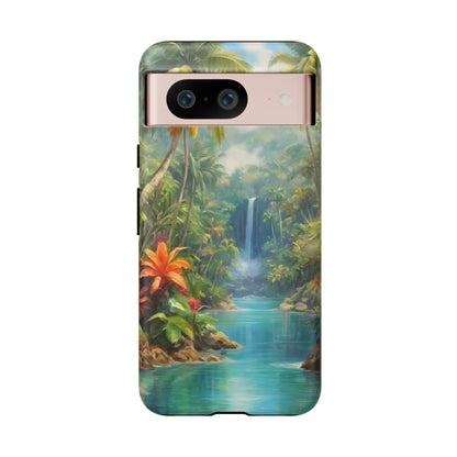 Tropical Paradise Phone Case for iPhone 8–16 Pro Max, Pixel 5–8 Pro, Galaxy S10–S24 Ultra - Designed by Thalia