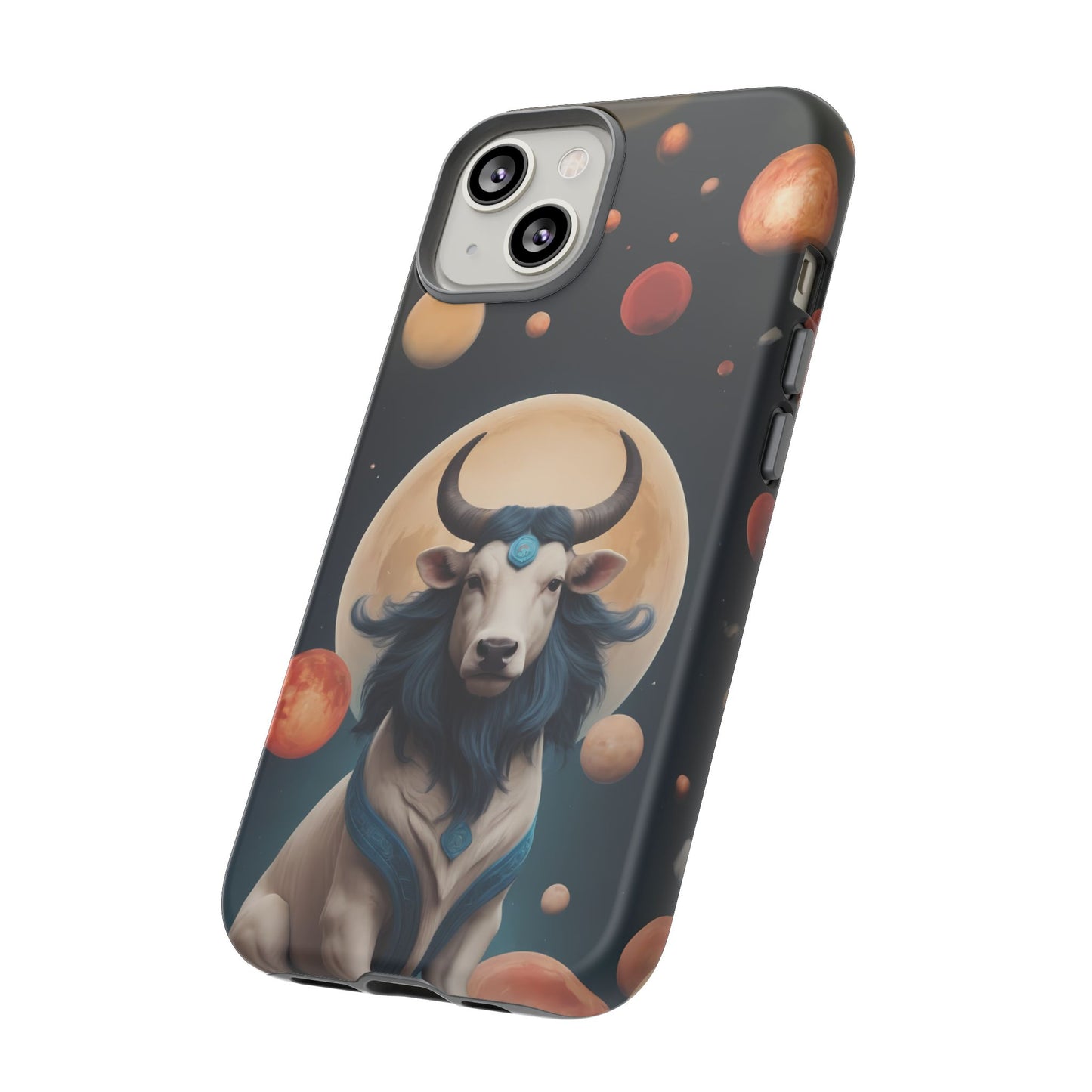 Chinese Zodiac Ox Phone Case for iPhone 8–16 Pro Max, iPhone 8 Plus–13 Mini, iPhone XS–XS Max, iPhone 11–14 Pro Max - Designed by Thalia