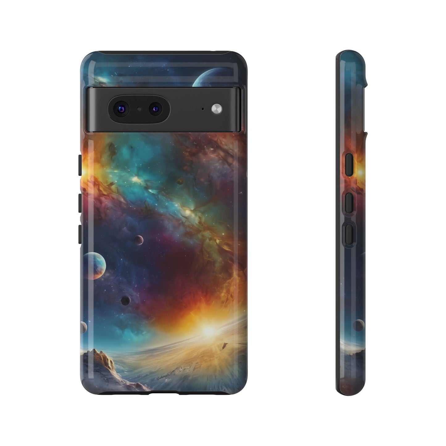 Cosmic Voyage Phone Case for iPhone 8–16 Pro Max, Pixel 5–8 Pro, Galaxy S10–S24 Ultra - Designed by Thalia