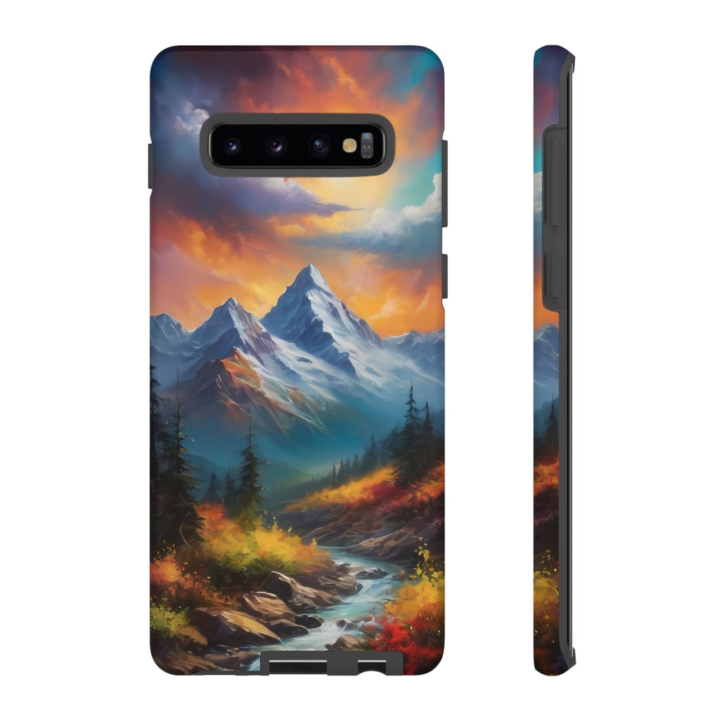 Mystic Mountains Custom Phone Case for Samsung Galaxy S10–S10 Plus, S20–S20 Ultra, S21, S22, S23, S24 Ultra - Designed by Thalia