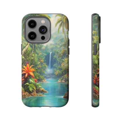 Tropical Paradise Phone Case for iPhone 8–16 Pro Max, Pixel 5–8 Pro, Galaxy S10–S24 Ultra - Designed by Thalia