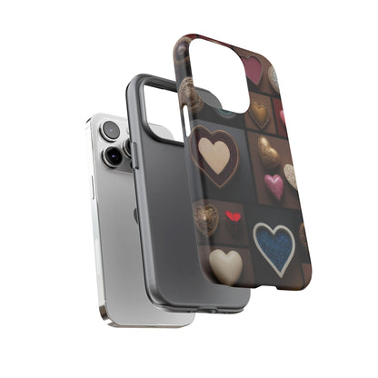 Love Button Phone Case for iPhone 8–16 Pro Max, Pixel 5–8 Pro, Galaxy S10–S24 Ultra - Designed by Thalia